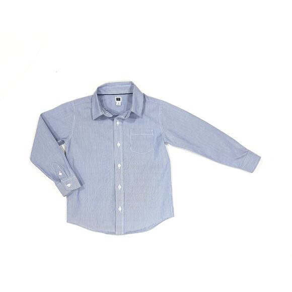 Janie and Jack Blue Striped Dress Shirt - Picture 1 of 4